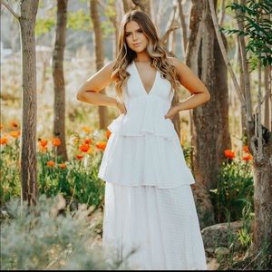 Rhode sample sale long white dress